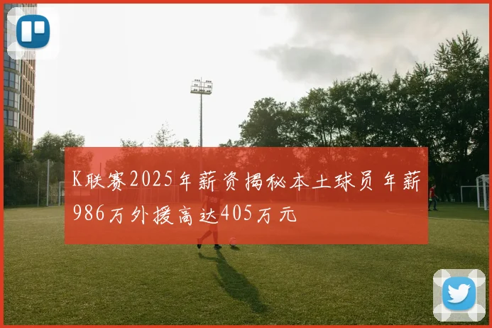 K联赛2025年薪资揭秘本土球员年薪986万外援高达405万元