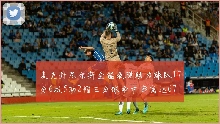 麦克丹尼尔斯全能表现助力球队17分6板5助2帽三分球命中率高达67